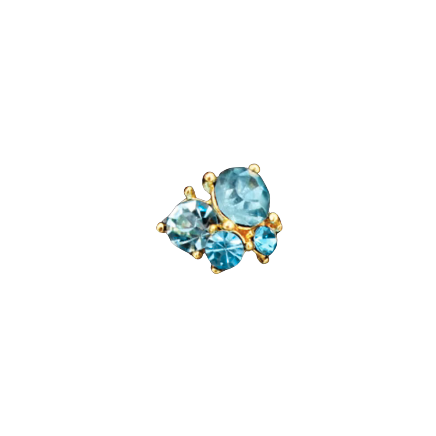 Blue Cluster | Gold Charm