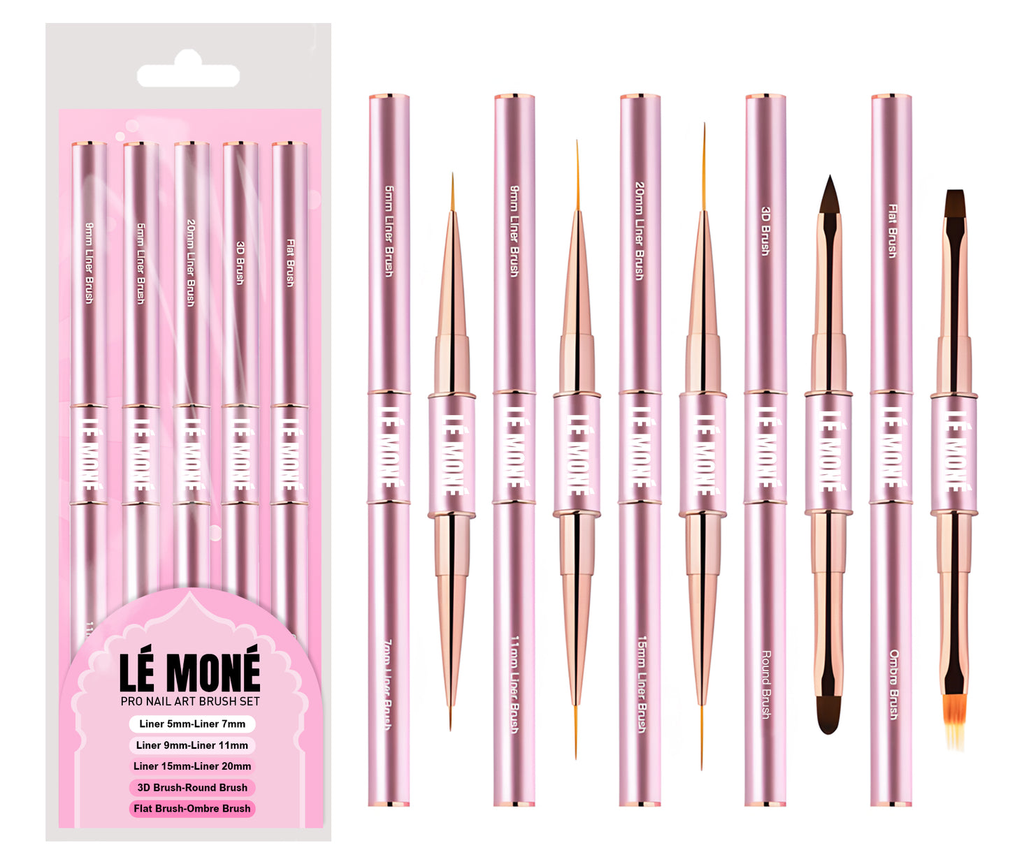 Pro Double Sided Art Brush Set