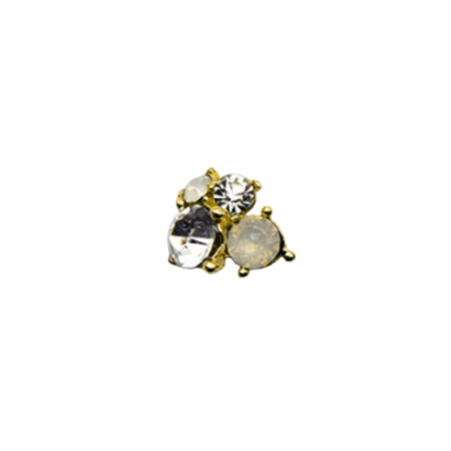 Pale Yellow Cluster | Gold Charm