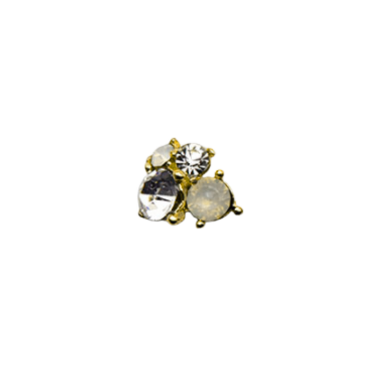 Pale Yellow Cluster | Gold Charm