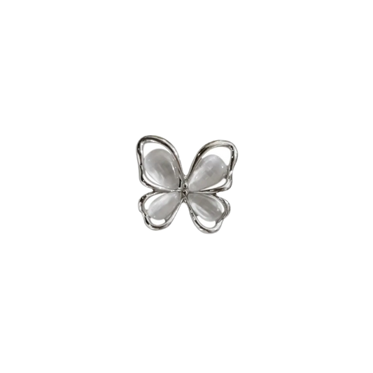 Grey Butterfly | Silver Charm