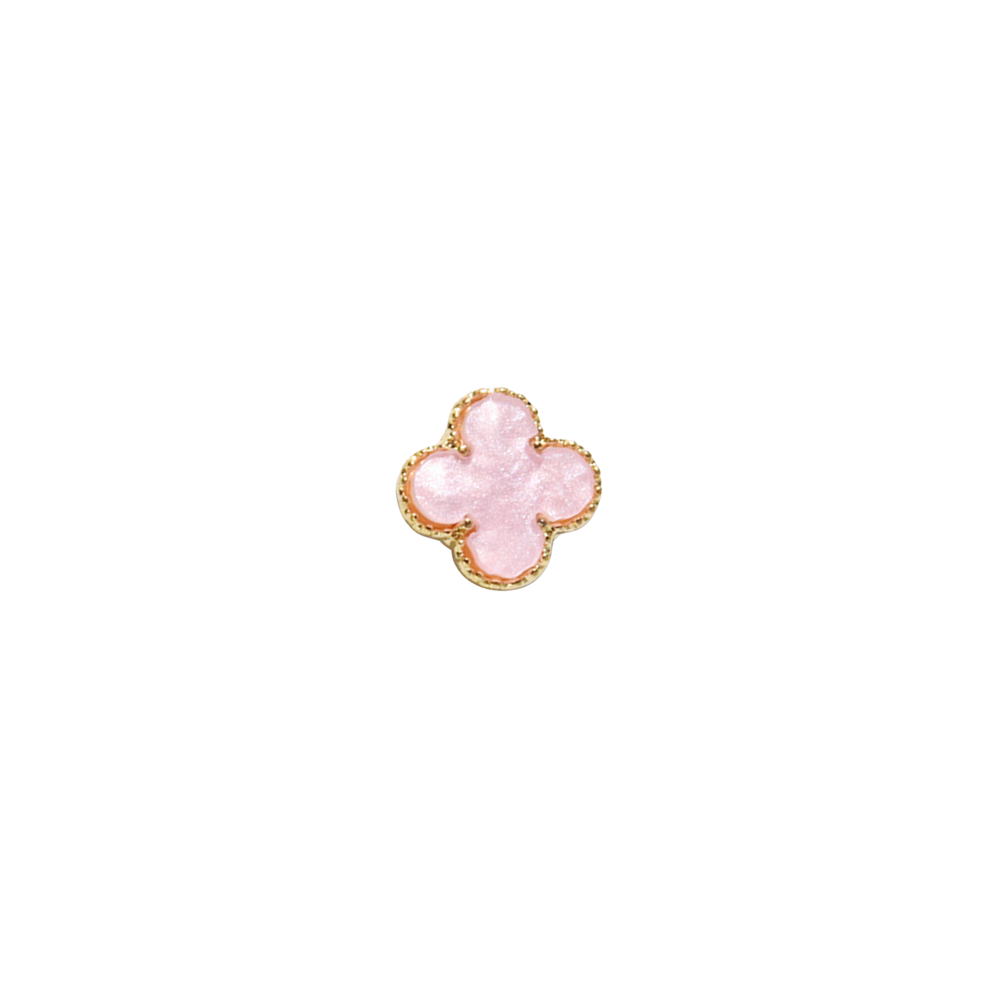 Mini Pink Clover | Gold Charm